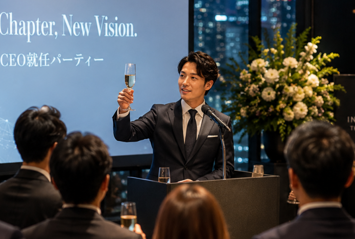 社長就任パーティー